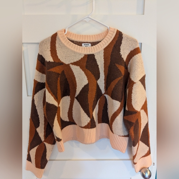 Cotton:On Cropped Retro Sweater Size M - Picture 1 of 4